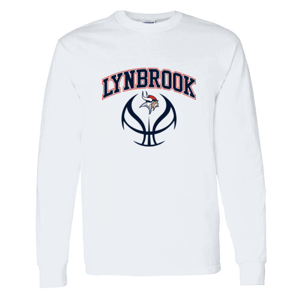 Lynbrook Basketball - Heavy Cotton 100% Cotton Long Sleeve T Shirt  Thumbnail