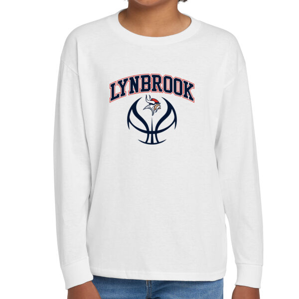 Lynbrook Basketball Youth Heavy Cotton 100% Cotton Long Sleeve T Shirt Thumbnail