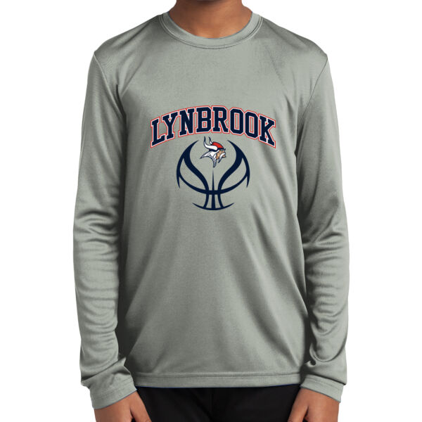 Lynbrook Basketball - Youth Long Sleeve PosiCharge Competitor Tee Thumbnail